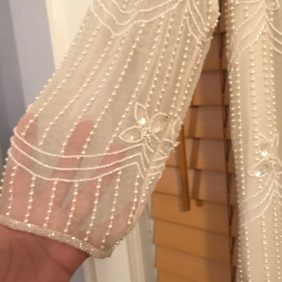 🔥Holiday sale! 🔥beaded Adrienne Papell tunic. Xl - Picture 4 of 7